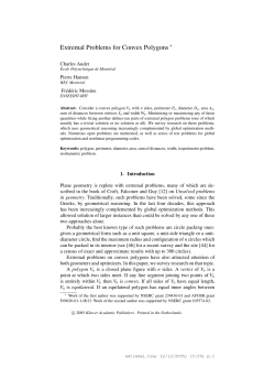 Extremal Problems for Convex Polygons