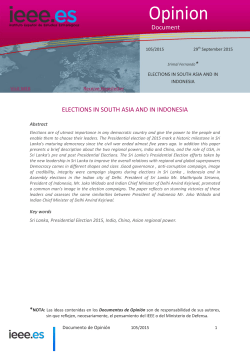 Elections in South Asia and in Indonesia (DIEEEO105