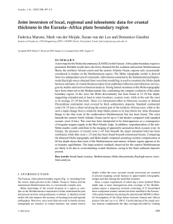 Joint inversion of local, regional and teleseismic data for crustal
