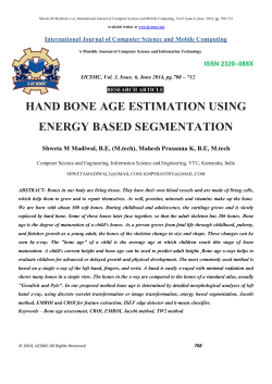 HAND BONE AGE ESTIMATION USING ENERGY BASED