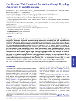 Fast genome-wide functional annotation through