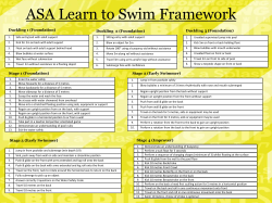 ASA Learn to Swim Framework