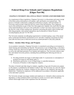 Alcohol and Other Drug Notification
