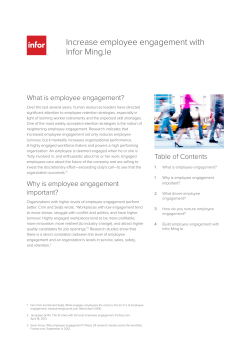 Increase employee engagement with Infor Ming.le