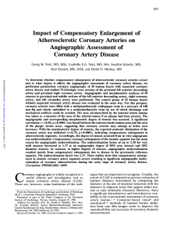 Impact of Compensatory Enlargementof Atherosclerotic