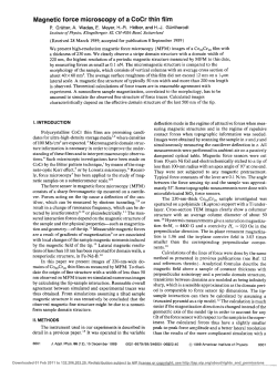 Magnetic force microscopy of a Coer thin fUm