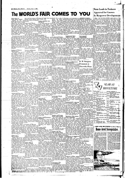 The WORLDS FAIR COMES TO YOU