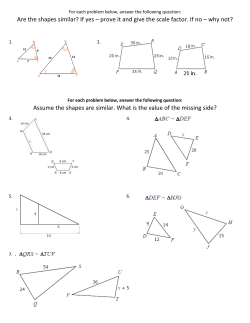 Are the shapes similar?