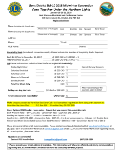 Lions District 5M-10 2018 Midwinter Convention
