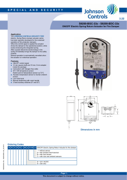 S9208-BDC-33x - Johnson Controls