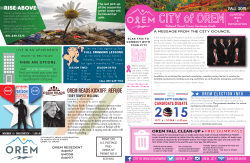 October 2015 Newsletter