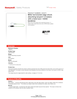 Miller kernmantel edge shock absorbing lanyard 1,5 meters with a