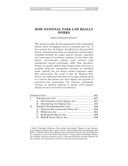 How National Park Law Really Works