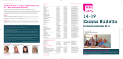 14-19 Exams Bulletin Sum 2010:Layout 1