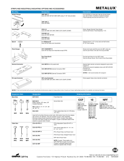 Spec Sheet - Villa Lighting