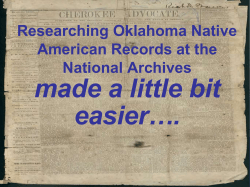 Accessing Native American Records at the Southwest Region