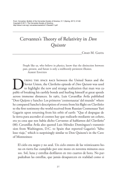 Cervantes`s Theory of Relativity in Don Quixote - H-Net