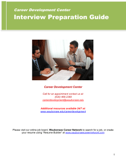 Interview Preparation Guide - Waubonsee Community College