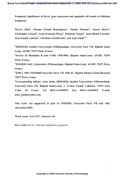 Prognostic significance of bcl-xL gene expression