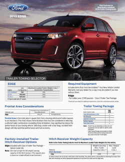 2013 Ford Edge Trailer Towing Selector