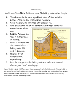 You`ll need: Paper Plate, Small cup, tape, foil, baking soda, water