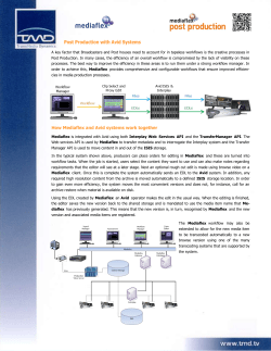 How Mediaflex and Avid systems work together