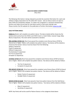 2016-2017 Solo Ice Dance Requirements