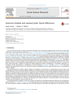 American football and national pride: Racial differences