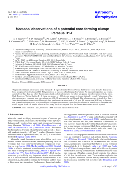 Herschel observations of a potential core