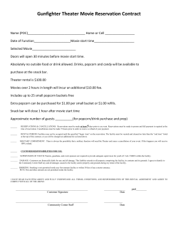 Gunfighter Theater Movie Reservation Contract