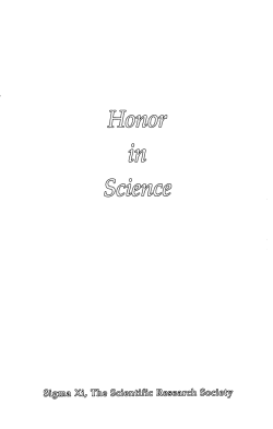 Honor in Science