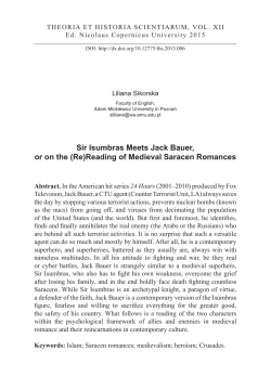 Sir Isumbras Meets Jack Bauer, or on the (Re)Reading of Medieval