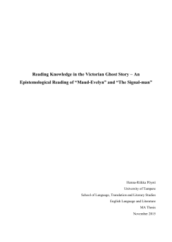 Reading Knowledge in the Victorian Ghost Story