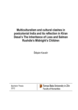 Multiculturalism and cultural clashes in postcolonial India and its