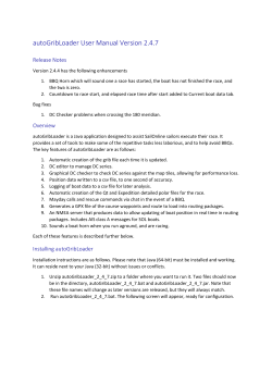 autoGribLoader User Manual Version 2.4.7