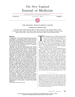 100198The Sentinel Node in Breast Cancer