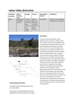 Indian Valley Watershed - Upper Salinas