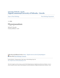 Hyperparasitism - DigitalCommons@University of Nebraska