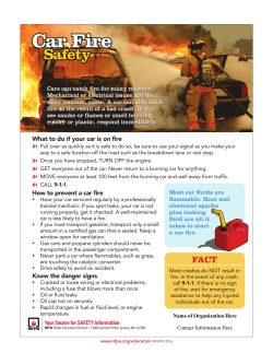 Car fire safety