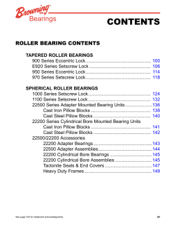 Browning Mounted Roller Bearings