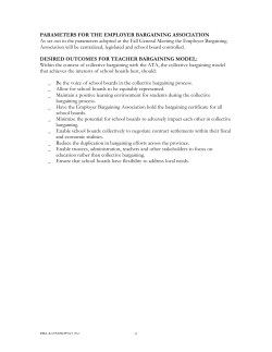 bargaining model - Alberta School Boards Association