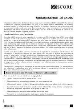 urbanization in india