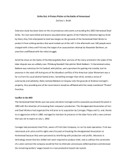 Strike Out: A Pirates Pitcher at the Battle of Homestead Zachary L