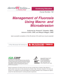 Management of Fluorosis Using Macro