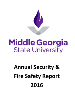 Annual Security Report - Middle Georgia State University