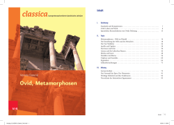 Ovid, Metamorphosen