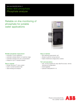 Aztec 600 phosphate Phosphate analyzer Reliable on-line