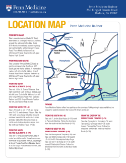 location map - Penn Medicine