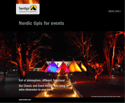 Nordic tipis for events