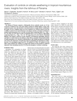 Evaluation of controls on silicate weathering in